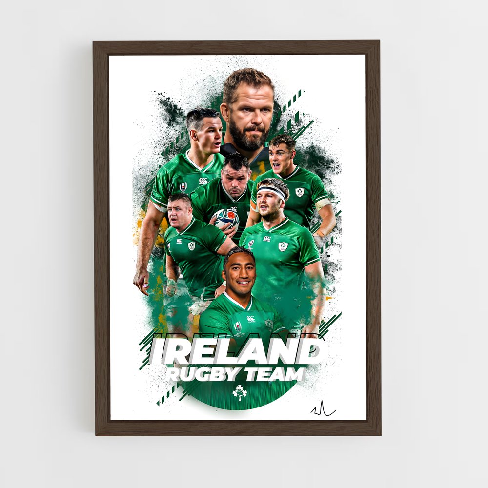 Poster Équipe de Rugby d'Irlande (vue 5)
