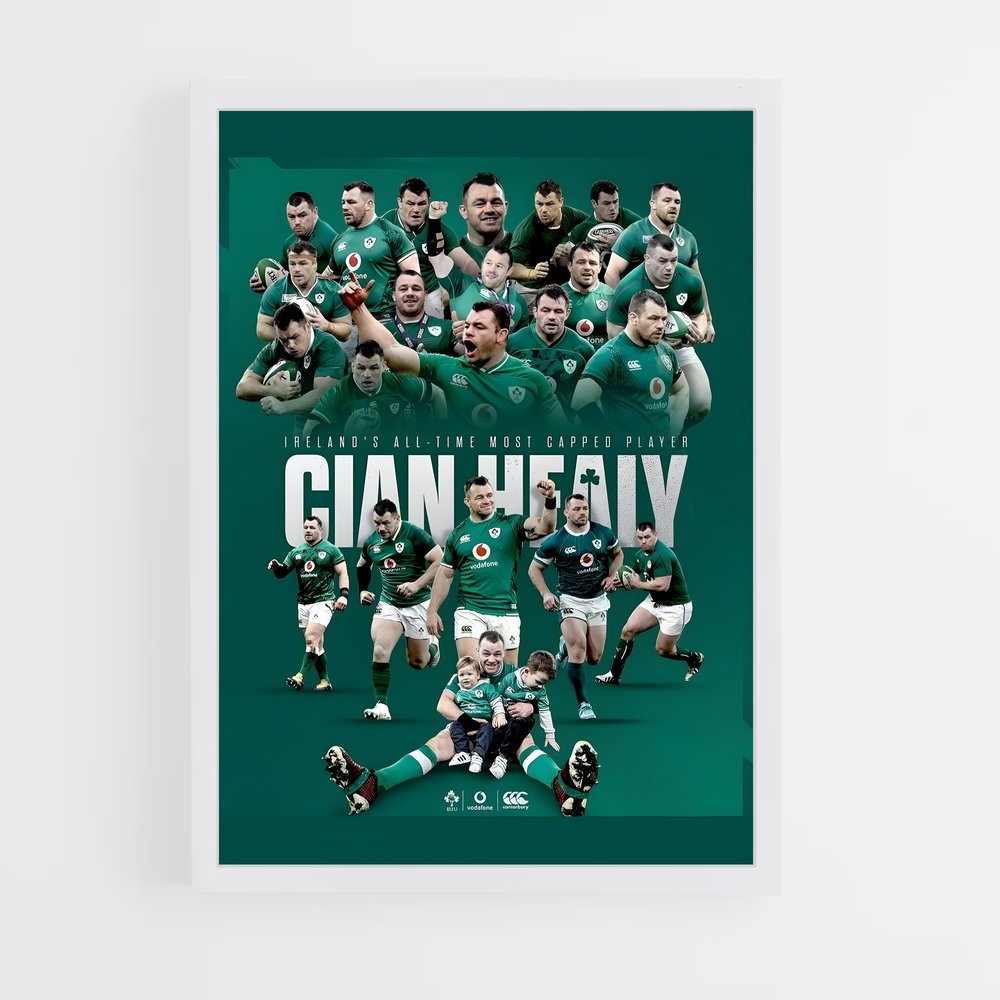 Poster Héros du Rugby Irlandais (vue 3)