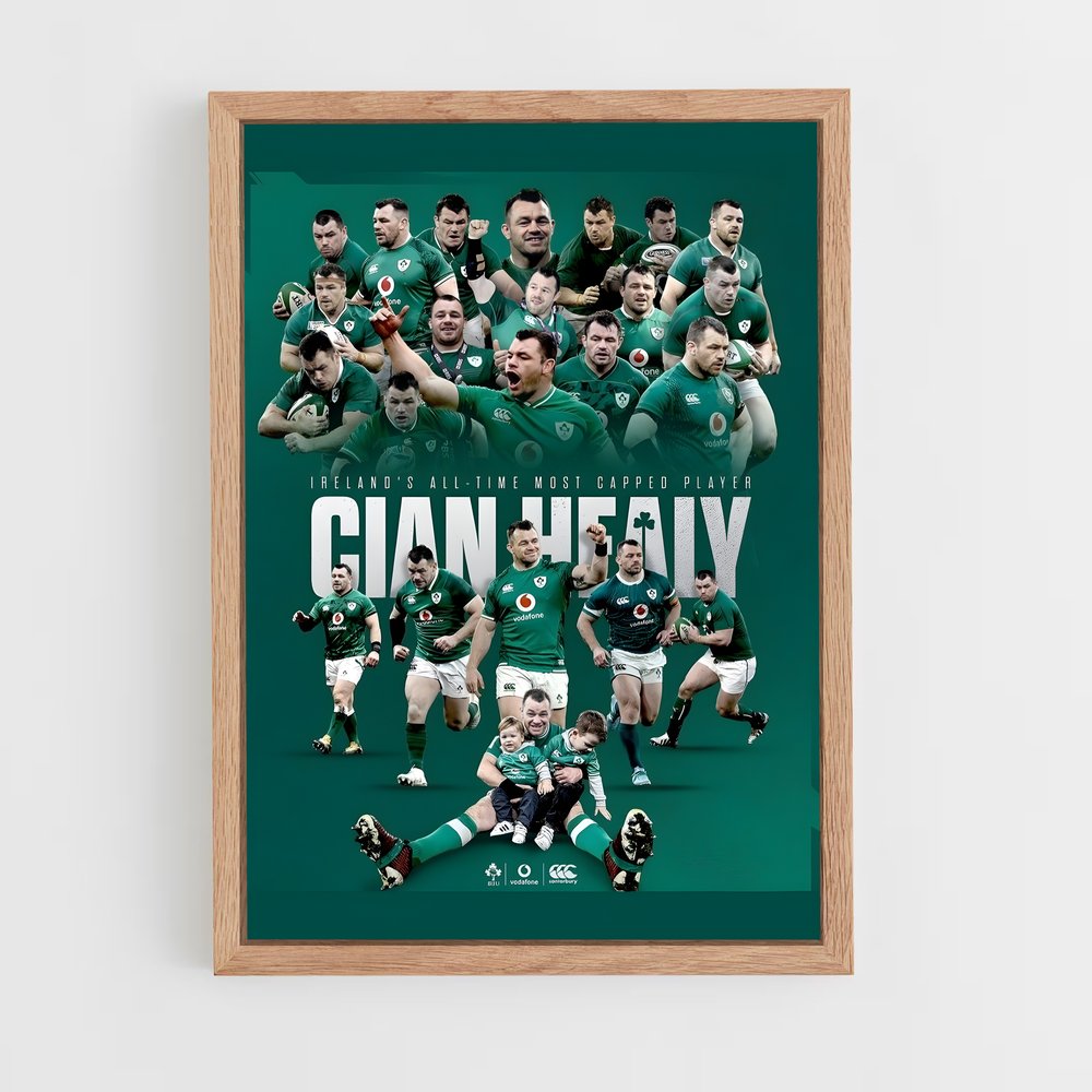 Poster Héros du Rugby Irlandais (vue 4)