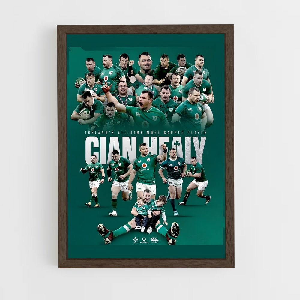 Poster Héros du Rugby Irlandais (vue 5)