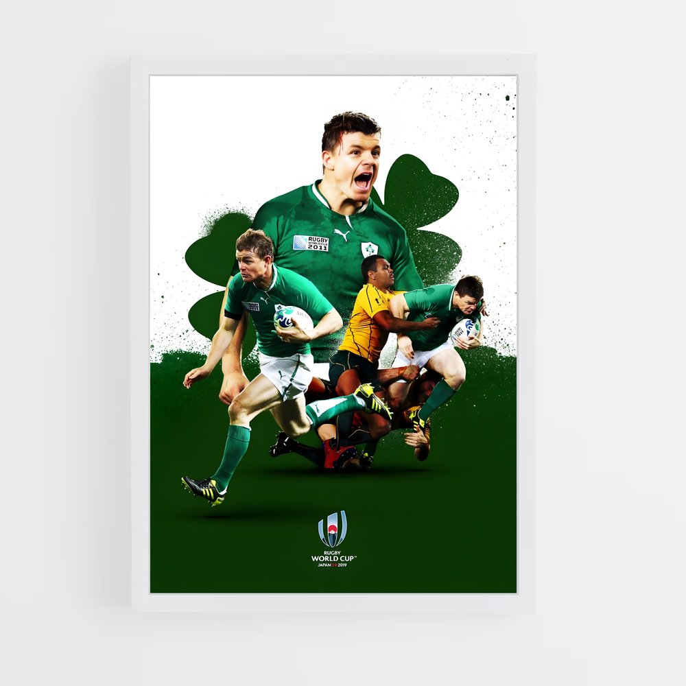Poster Rugby Irlandais Passion (vue 3)