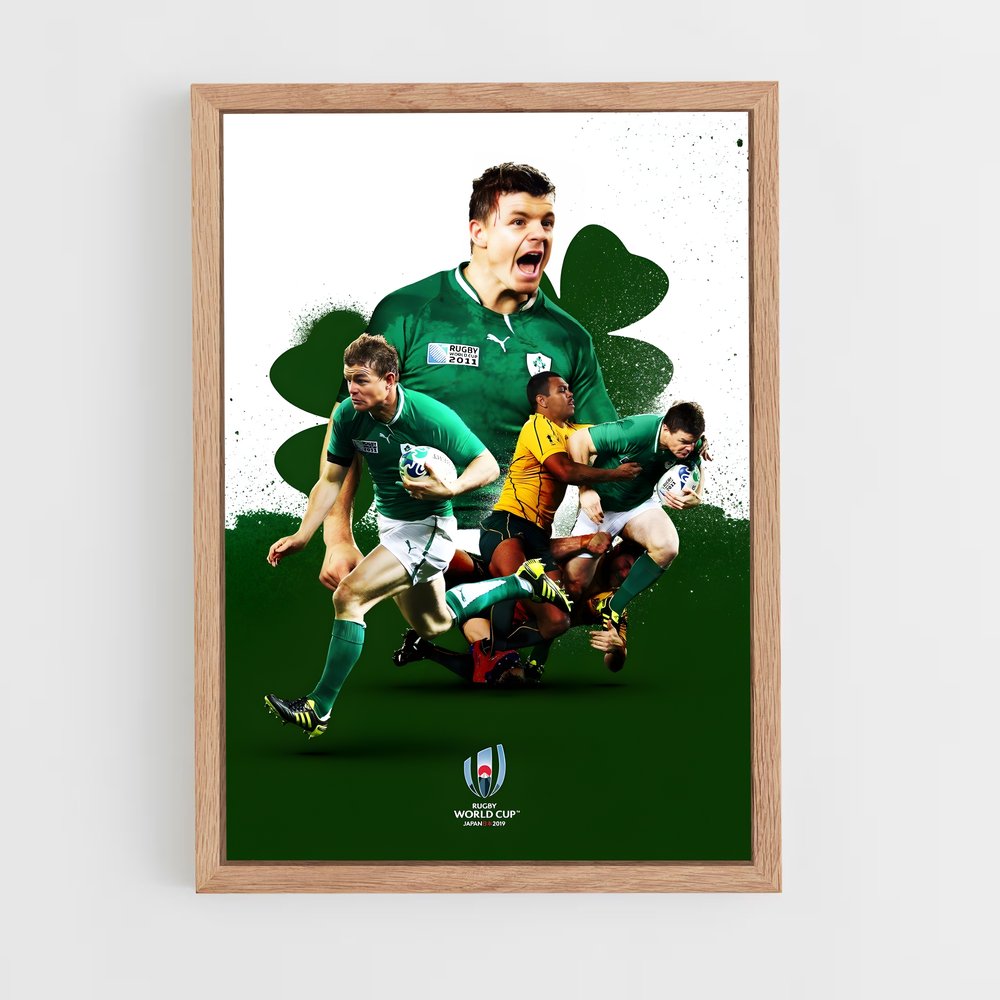 Poster Rugby Irlandais Passion (vue 4)