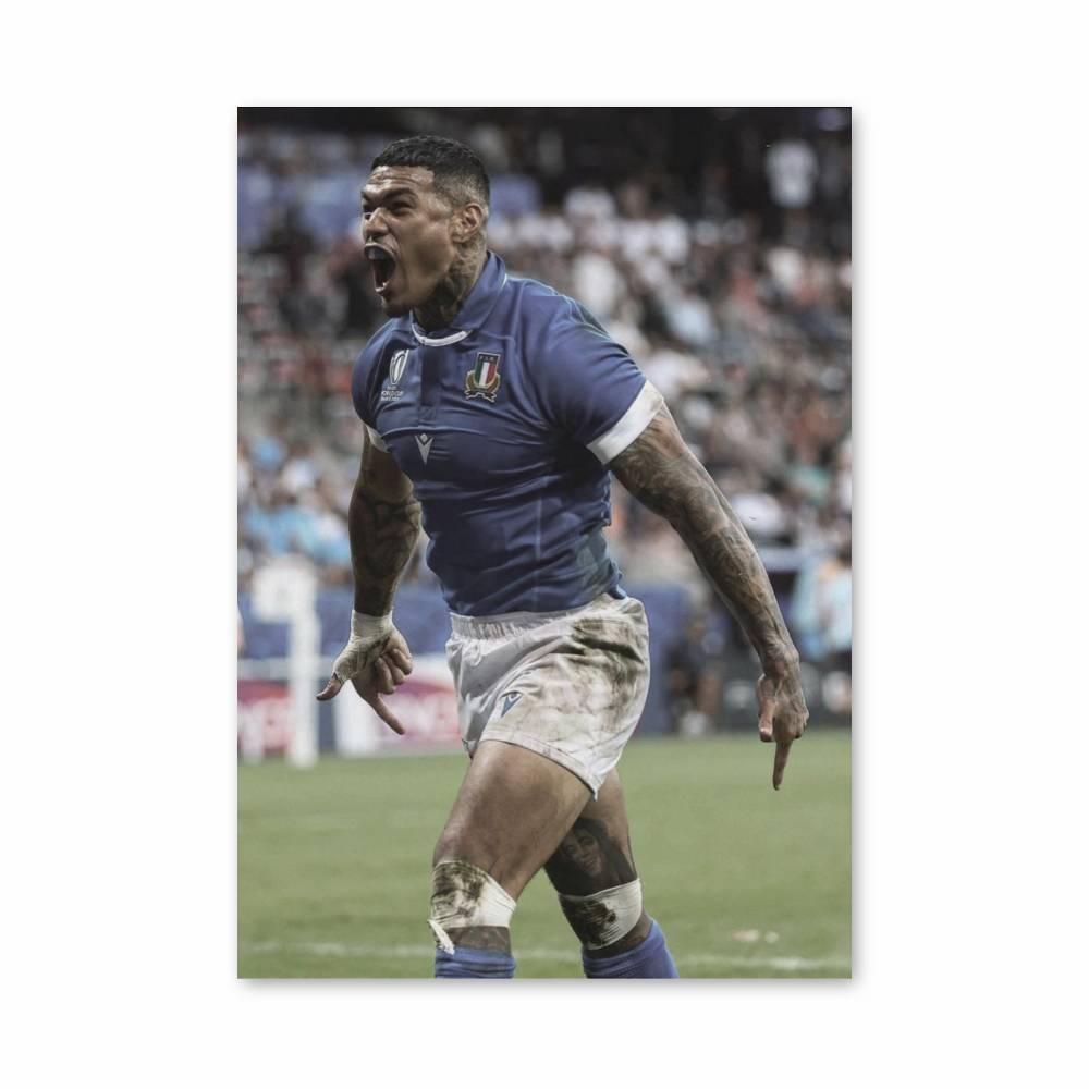 Poster Fierté Italienne Rugby