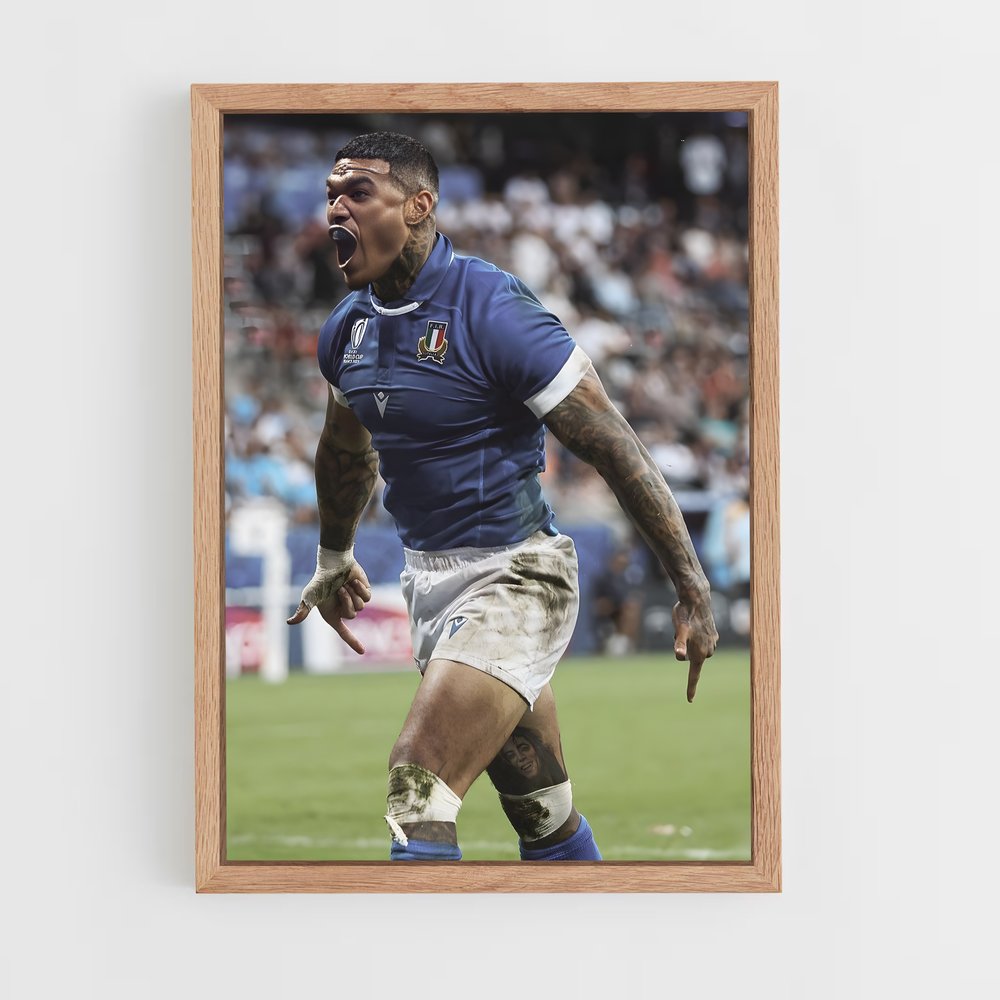 Poster Fierté Italienne Rugby (vue 4)