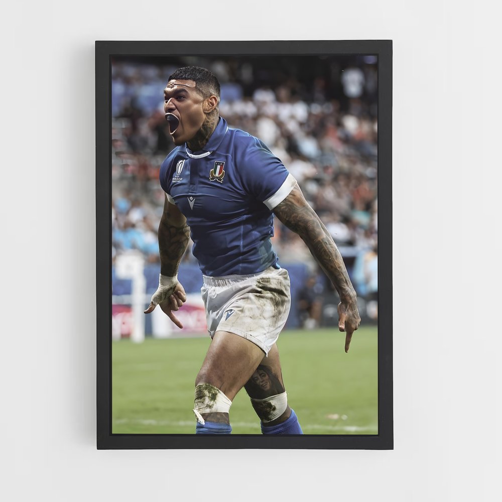 Poster Fierté Italienne Rugby (vue 2)