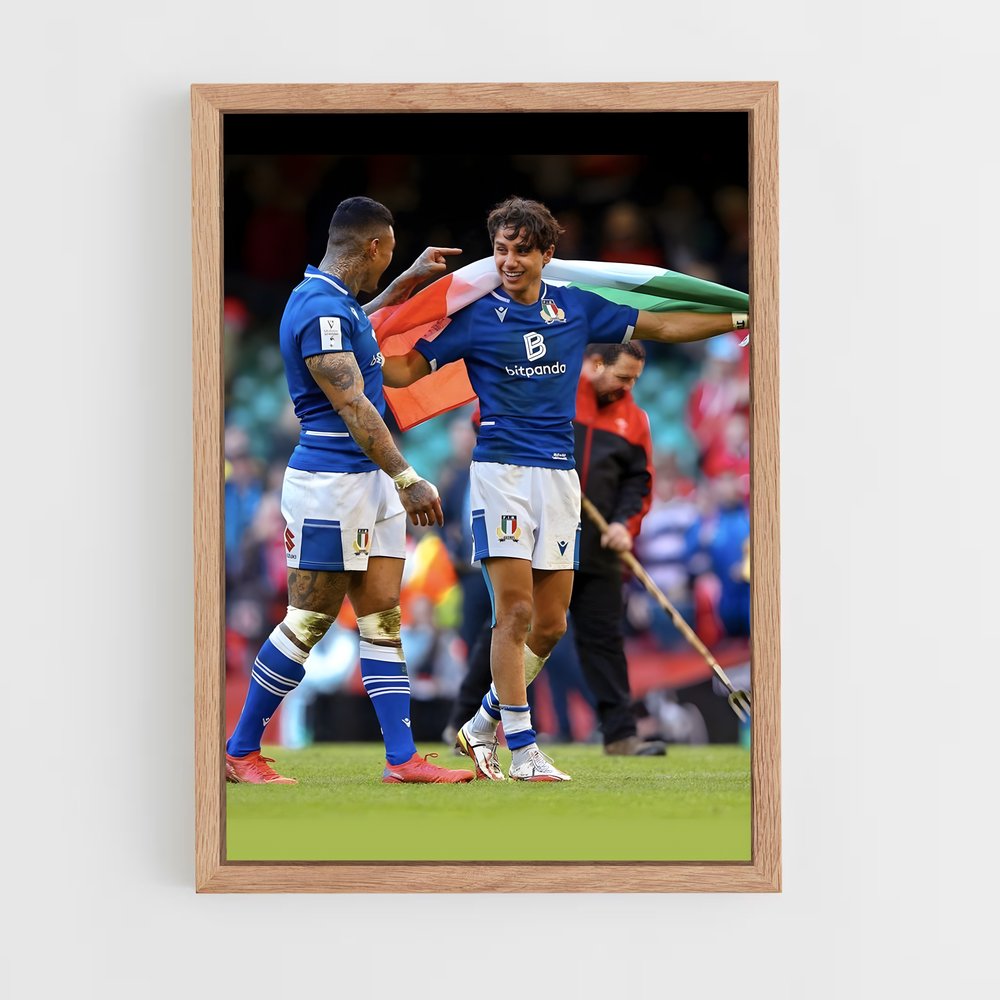 Poster Esprit Rugby Italia (vue 4)