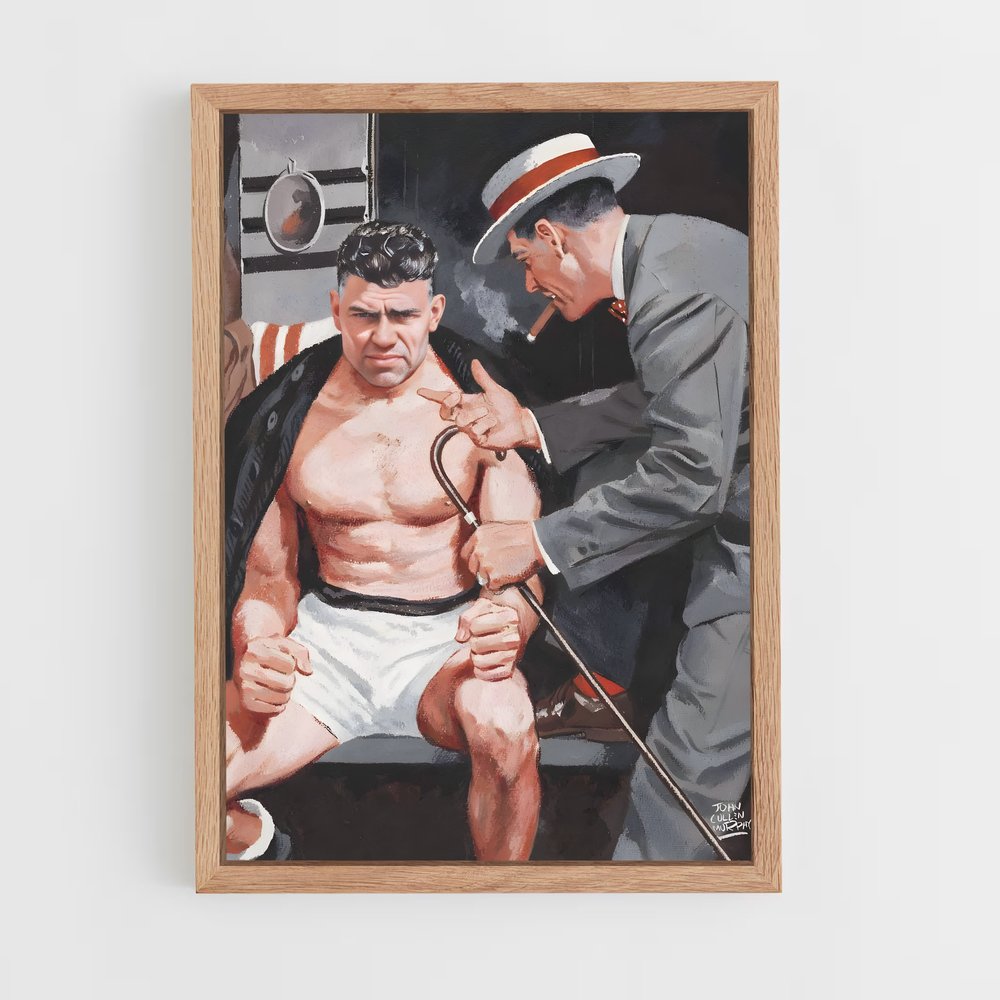 Poster Jack Dempsey Muscle – affiche Boxe (vue 4)