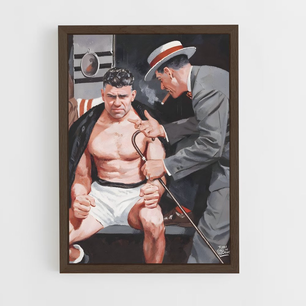 Poster Jack Dempsey Muscle – affiche Boxe (vue 5)