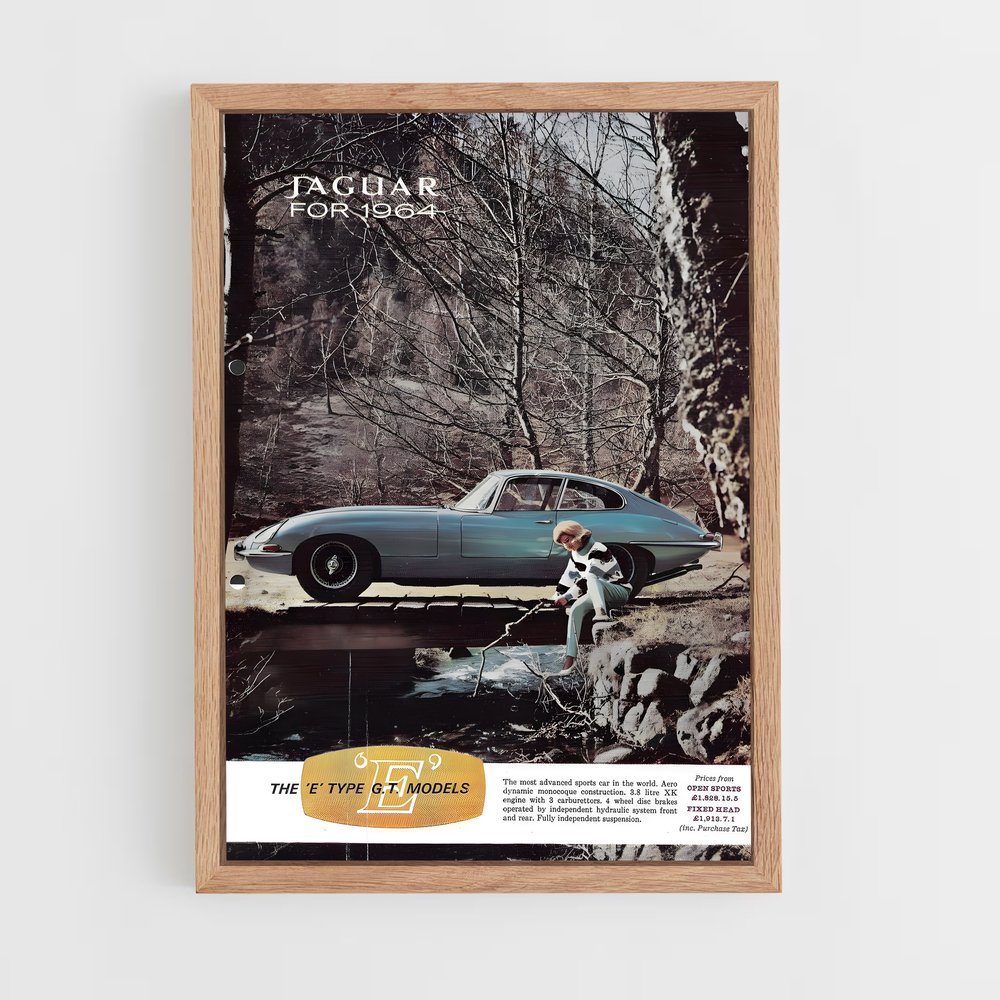 Poster Jaguar Évasion Vintage (vue 4)