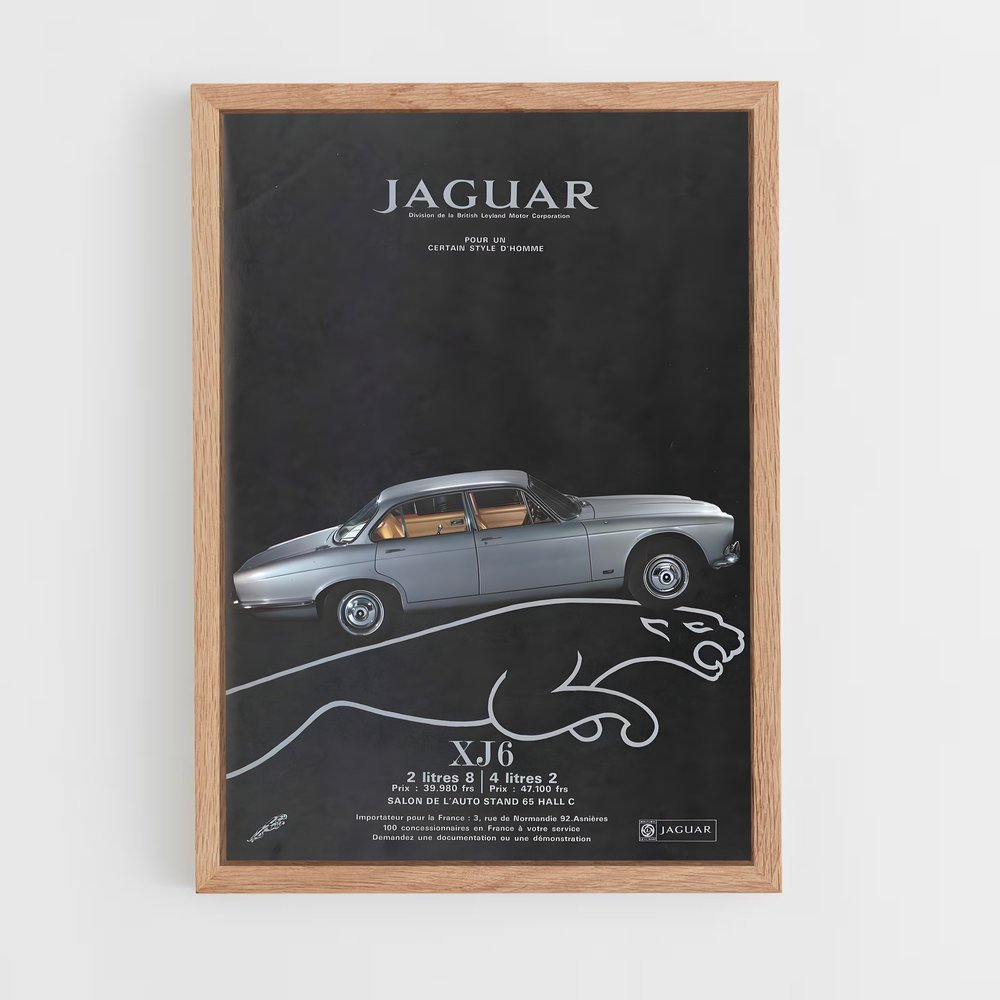 Poster Jaguar XJ6 Classic (vue 4)