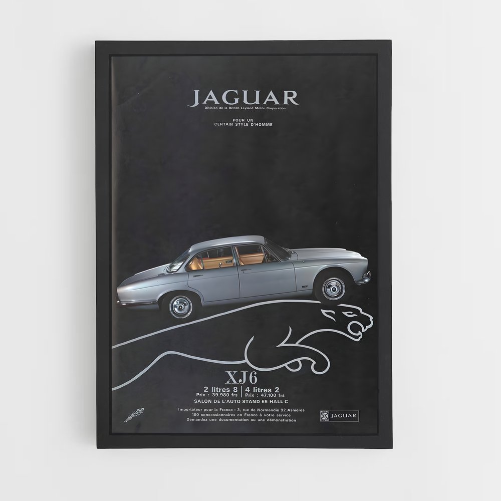 Poster Jaguar XJ6 Classic (vue 2)