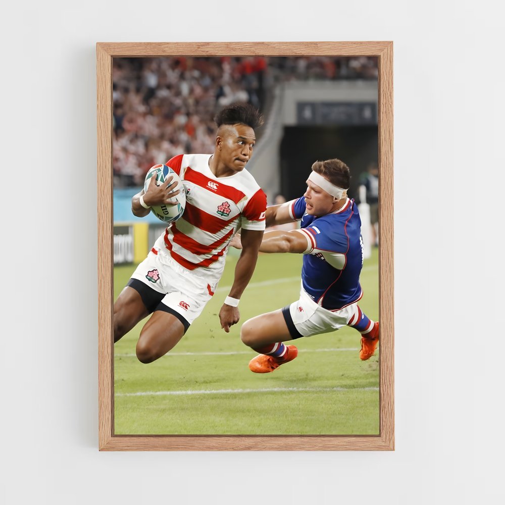 Poster Rugby Japonais Action (vue 4)