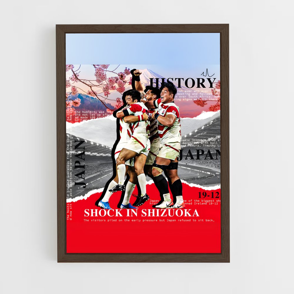 Poster Victoire à Shizuoka – affiche Rugby (vue 5)