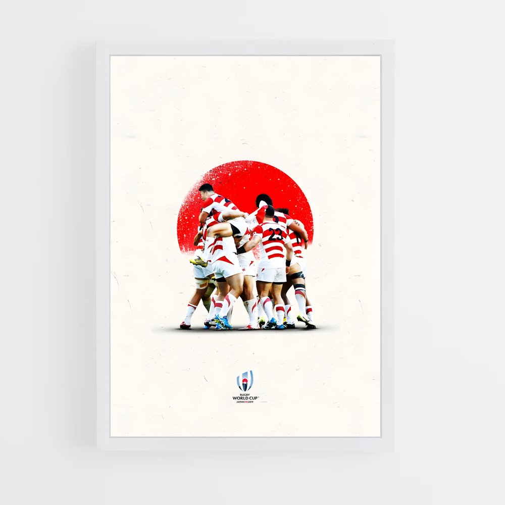 Poster Triomphe Japonais – affiche Rugby (vue 3)