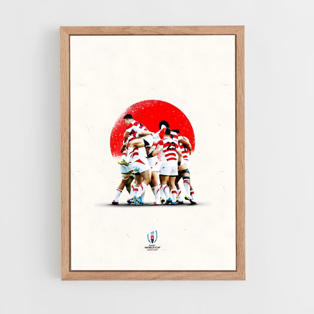 Poster Triomphe Japonais – affiche Rugby (vue 4)