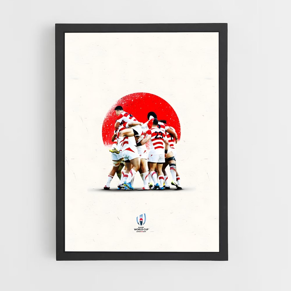 Poster Triomphe Japonais – affiche Rugby (vue 2)