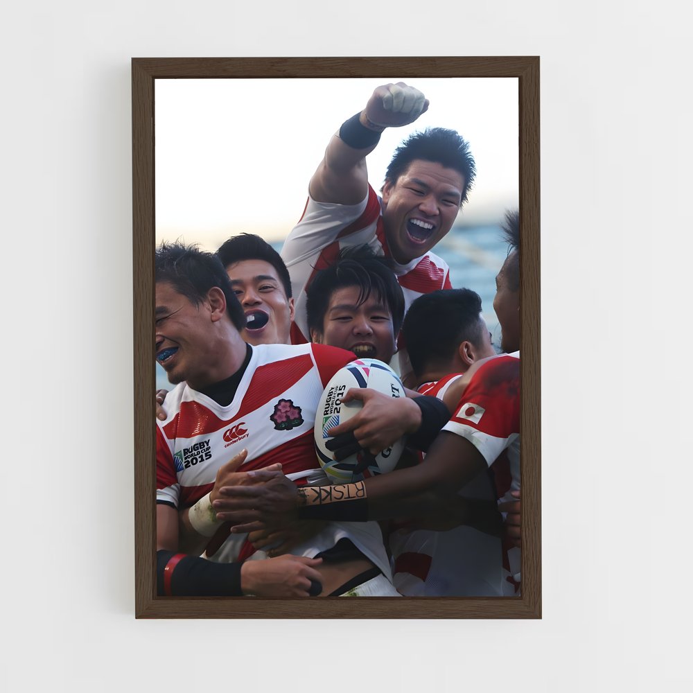 Poster Victoire Rugby Japon (vue 5)