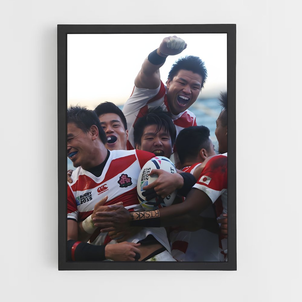 Poster Victoire Rugby Japon (vue 2)