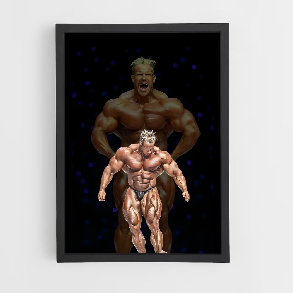Poster Puissance Hérculéenne – affiche Musculation (vue 2)