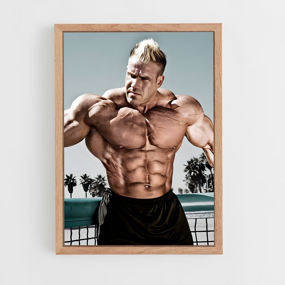 Poster Bodybuilder Beach – affiche Musculation (vue 4)