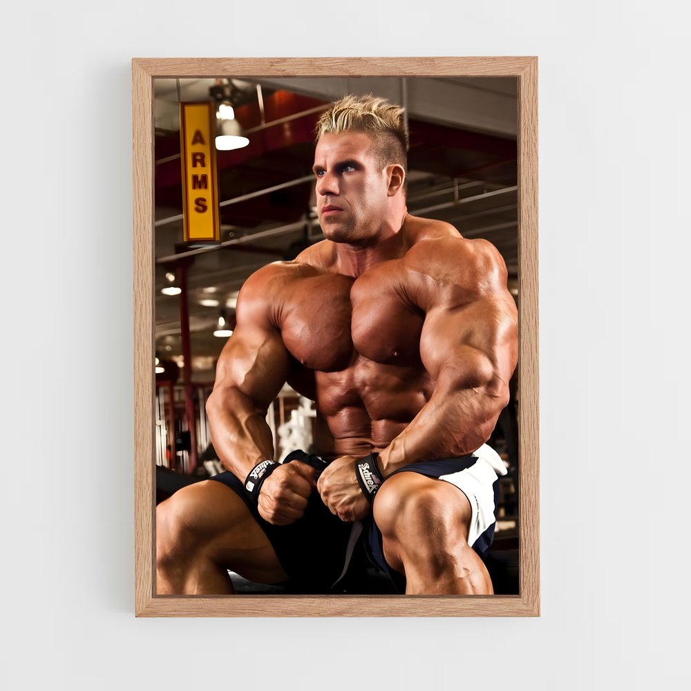 Poster Puissance et Détermination – affiche Musculation (vue 4)