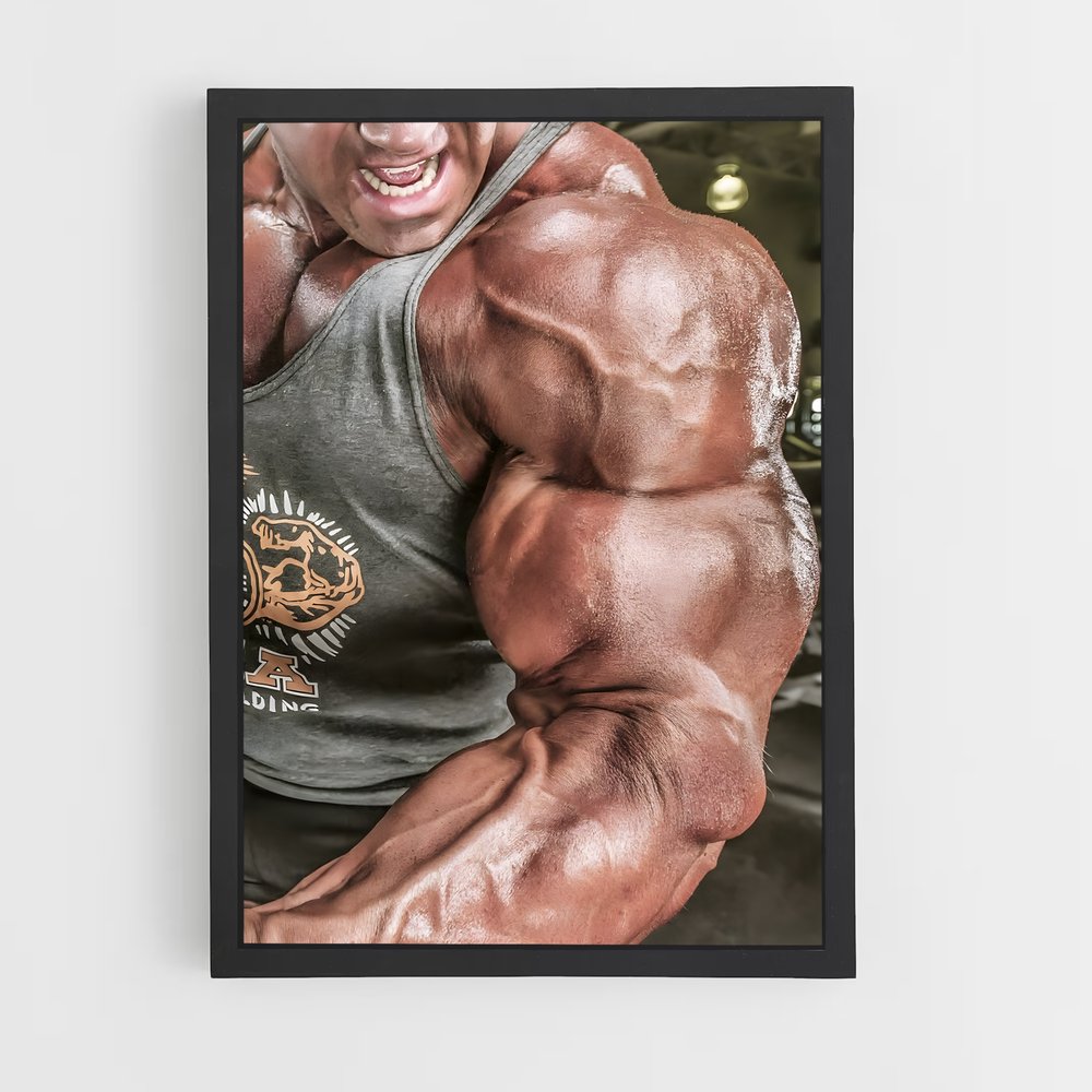 Poster Force Sculptée – affiche Musculation (vue 2)