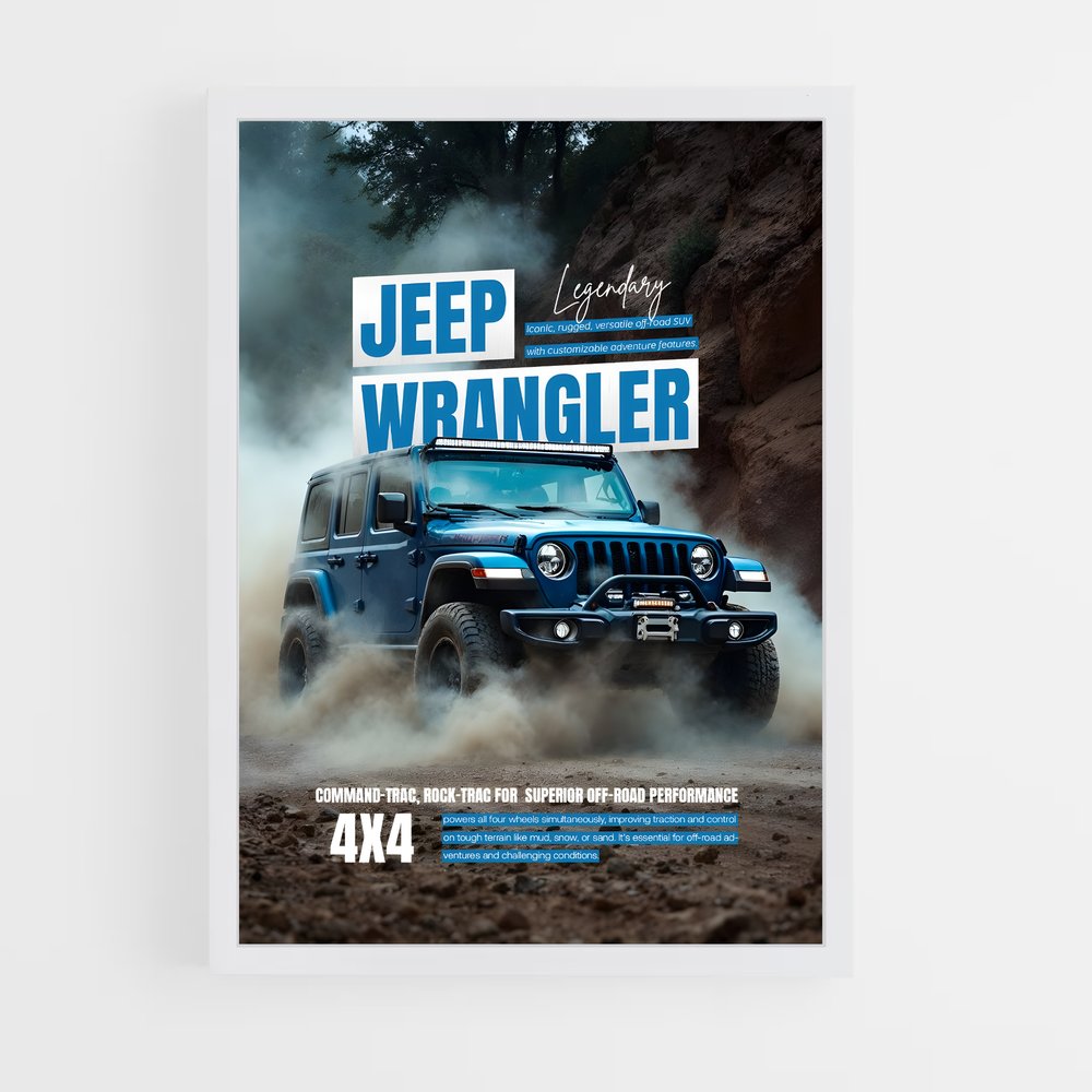 Poster Wrangler Aventure – affiche Jeep (vue 3)