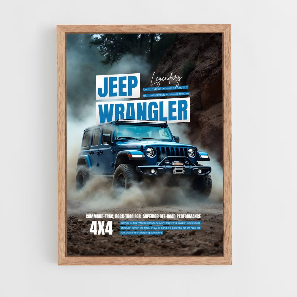 Poster Wrangler Aventure – affiche Jeep (vue 4)
