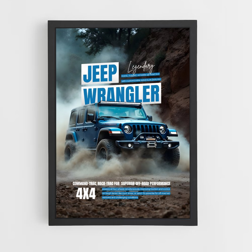 Poster Wrangler Aventure – affiche Jeep (vue 2)