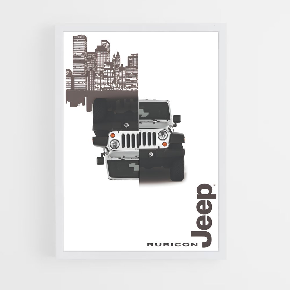 Poster Dualité Urbaine Rubicon – affiche Jeep (vue 3)