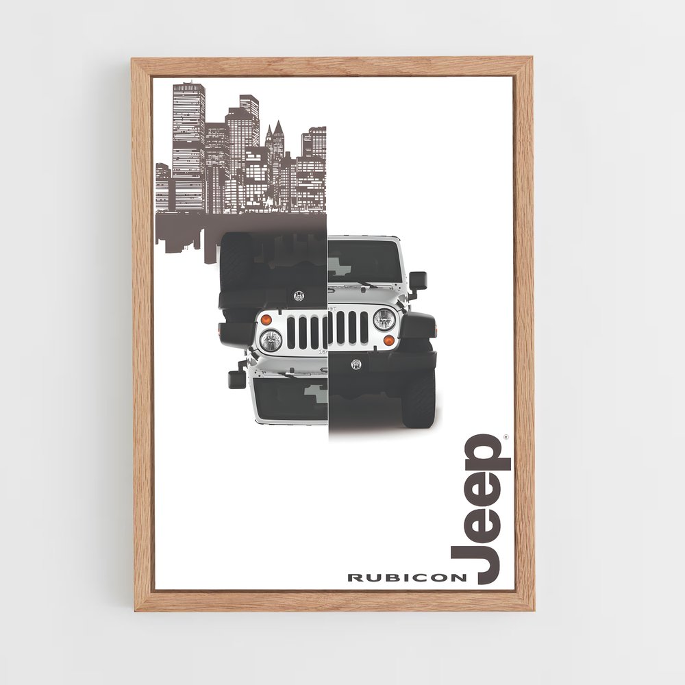 Poster Dualité Urbaine Rubicon – affiche Jeep (vue 4)