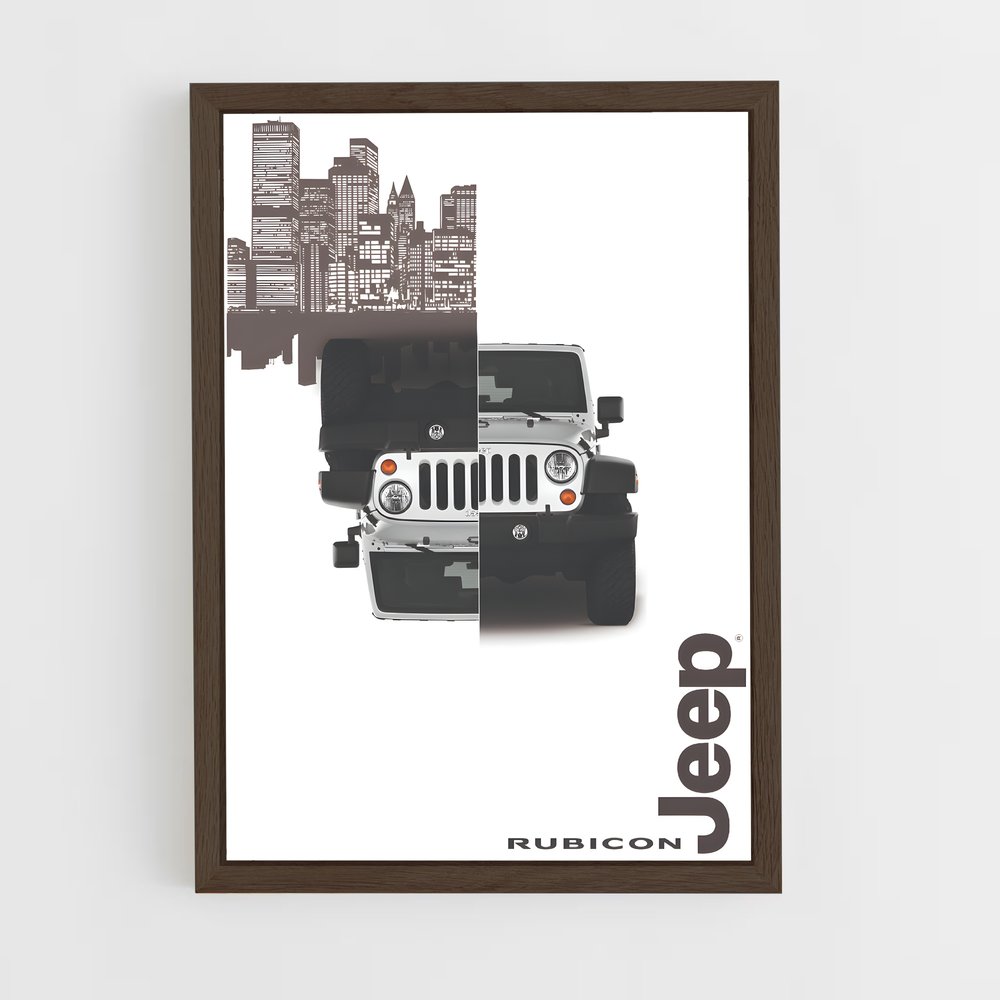 Poster Dualité Urbaine Rubicon – affiche Jeep (vue 5)