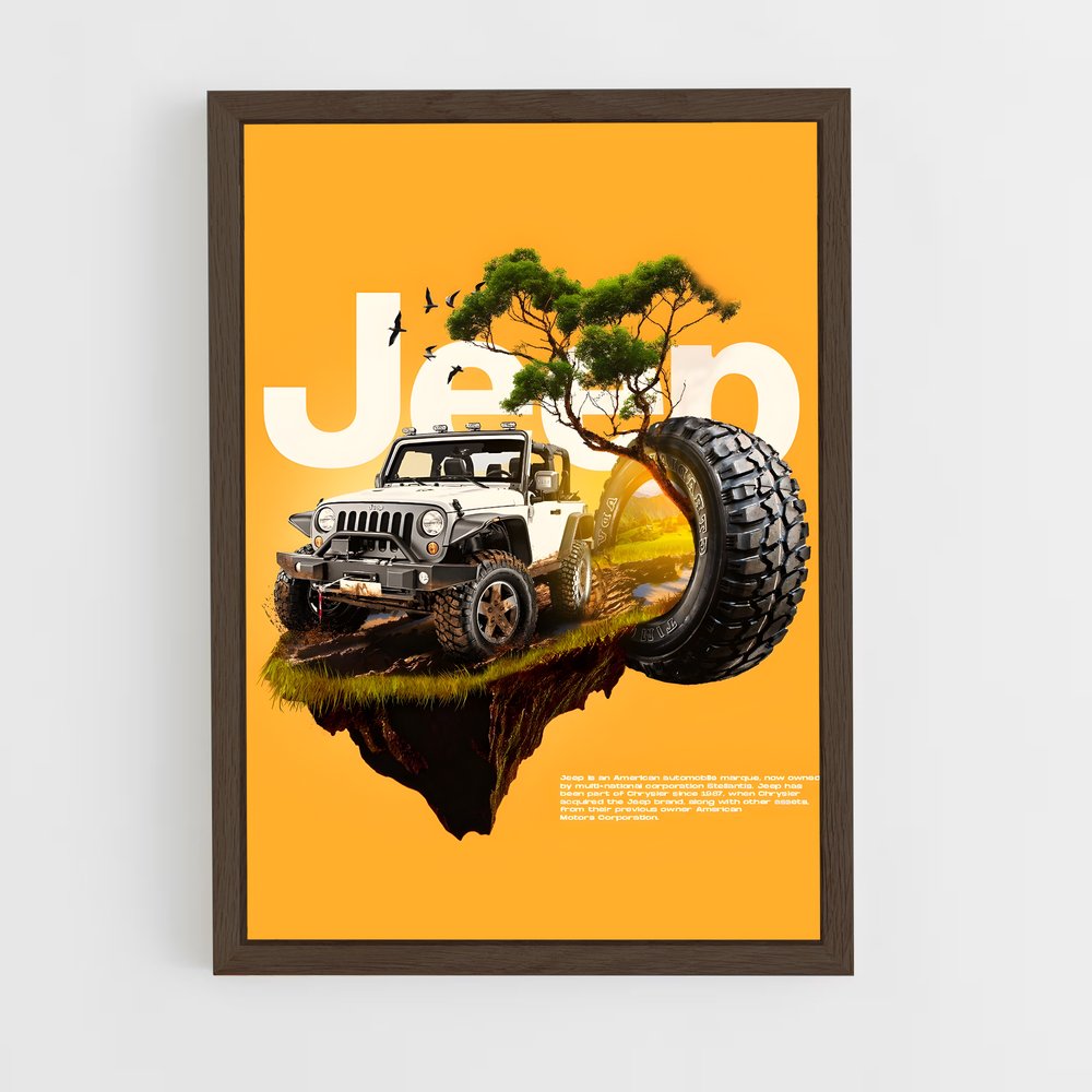 Poster Liberté Roues en l'Air – affiche Jeep (vue 5)