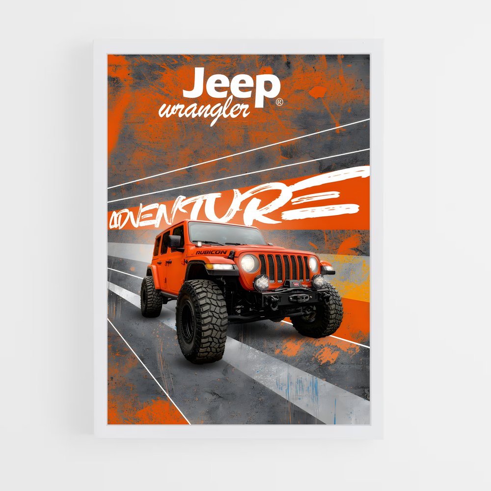 Poster Adventure Wrangler – affiche Jeep (vue 3)