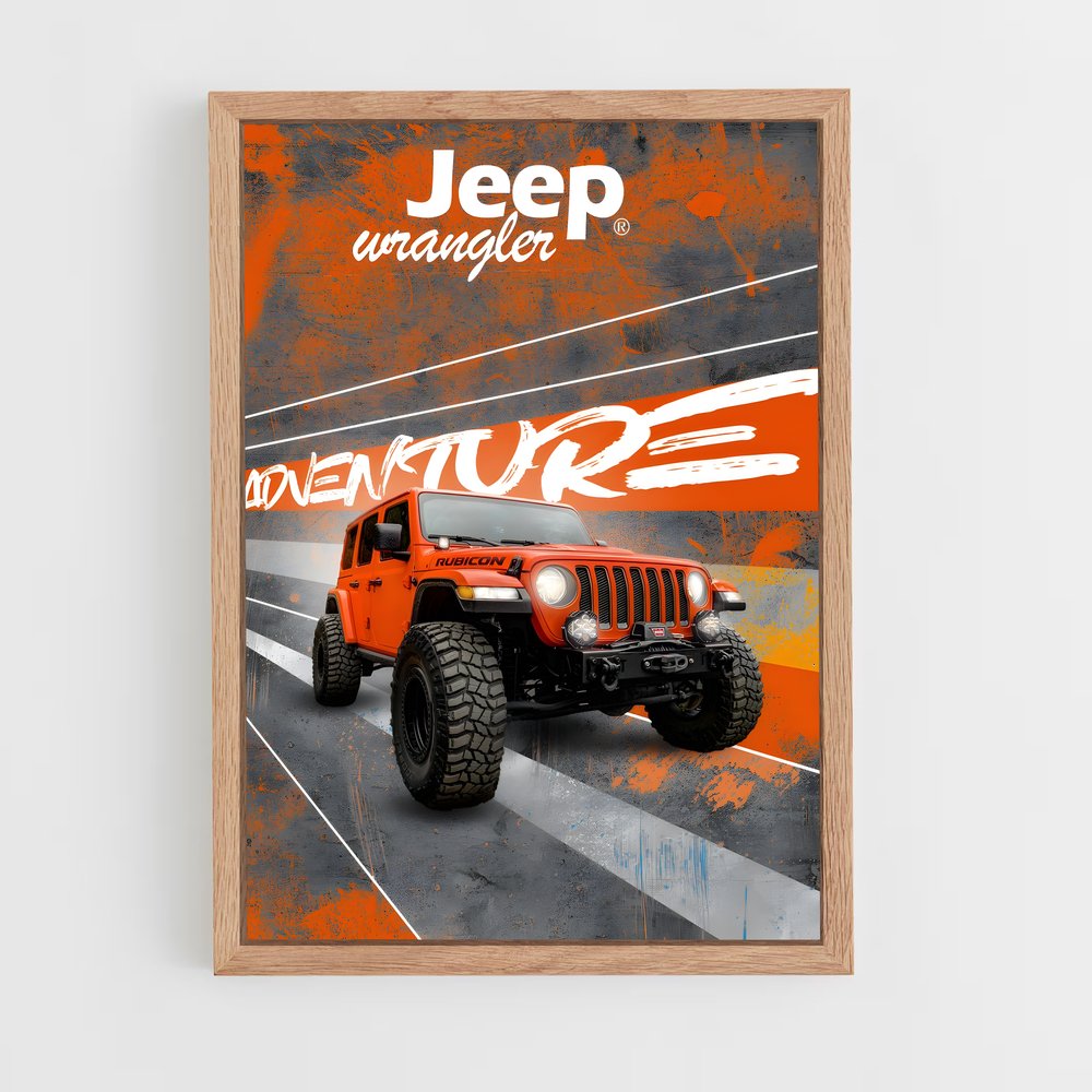 Poster Adventure Wrangler – affiche Jeep (vue 4)