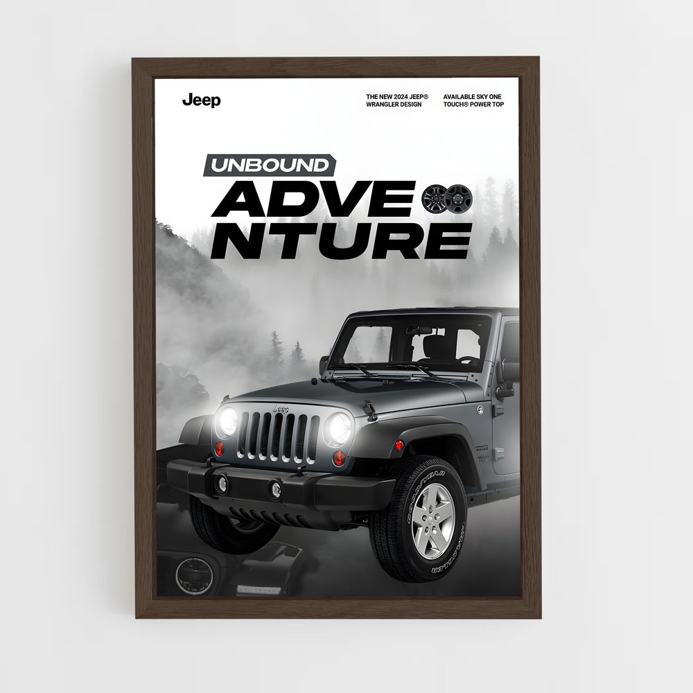 Poster Aventure Illimitée – affiche Jeep (vue 5)