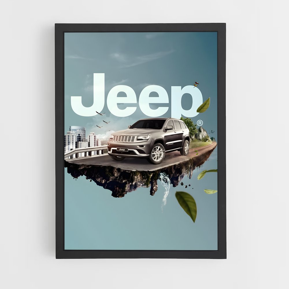 Poster Aventure Flottante – affiche Jeep (vue 2)