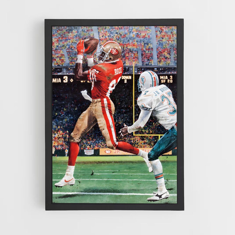 Poster Touchdown Légendaire – affiche Football US (vue 2)