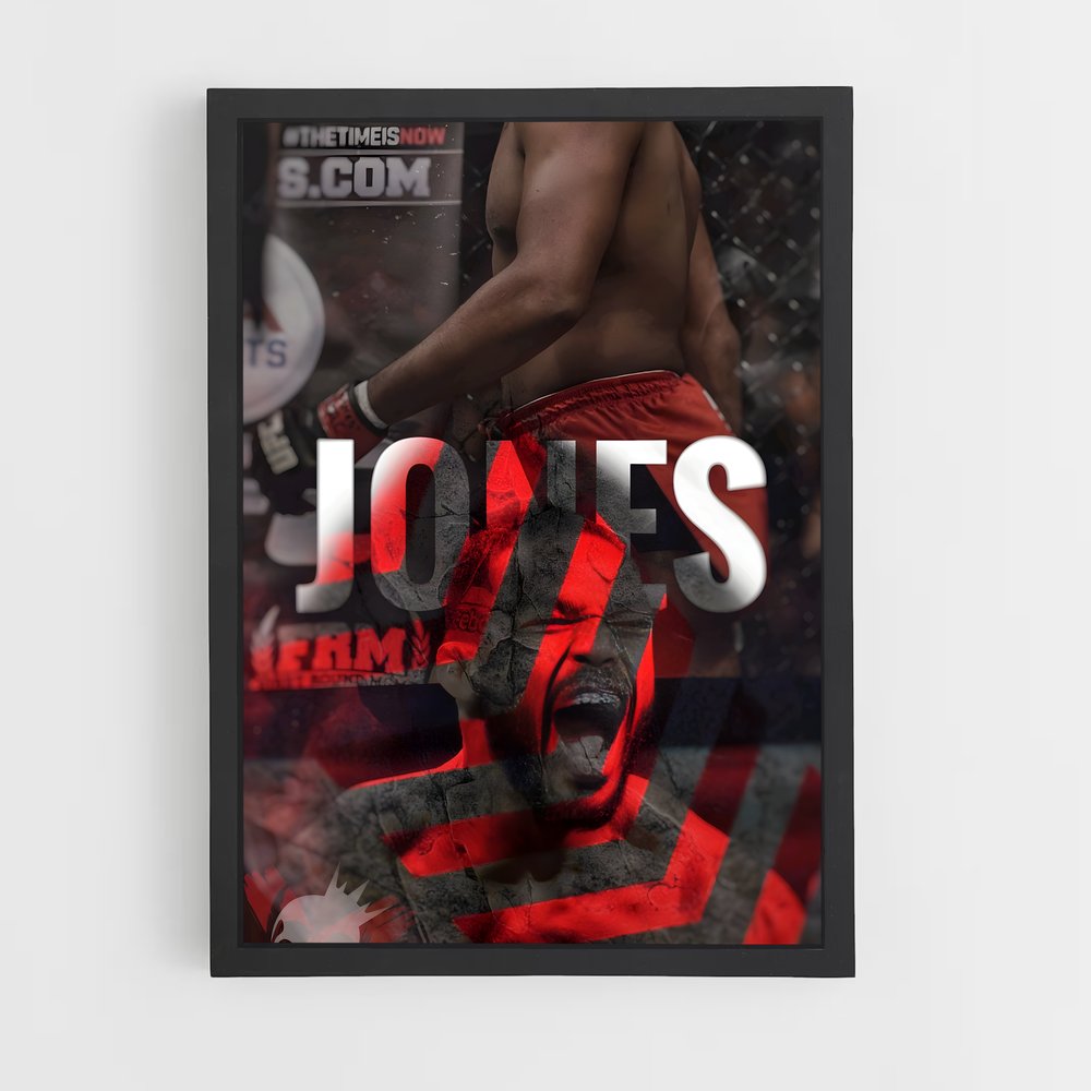 Poster Dominance Jones – affiche MMA (vue 2)