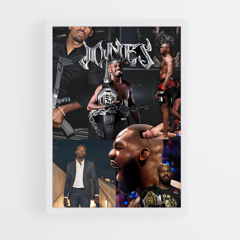Poster Champion Jones – affiche MMA (vue 3)