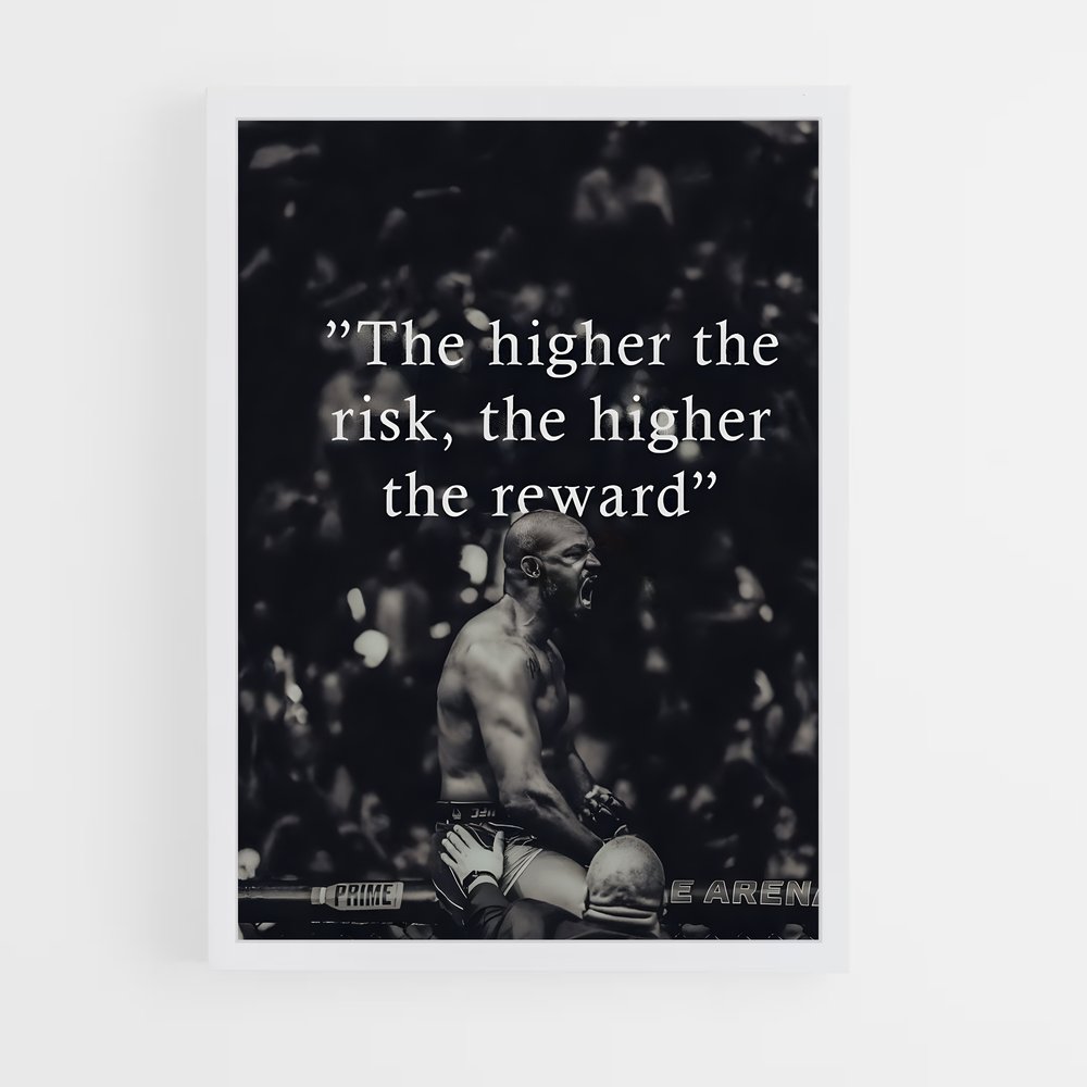 Poster High Risk High Reward – affiche MMA (vue 3)