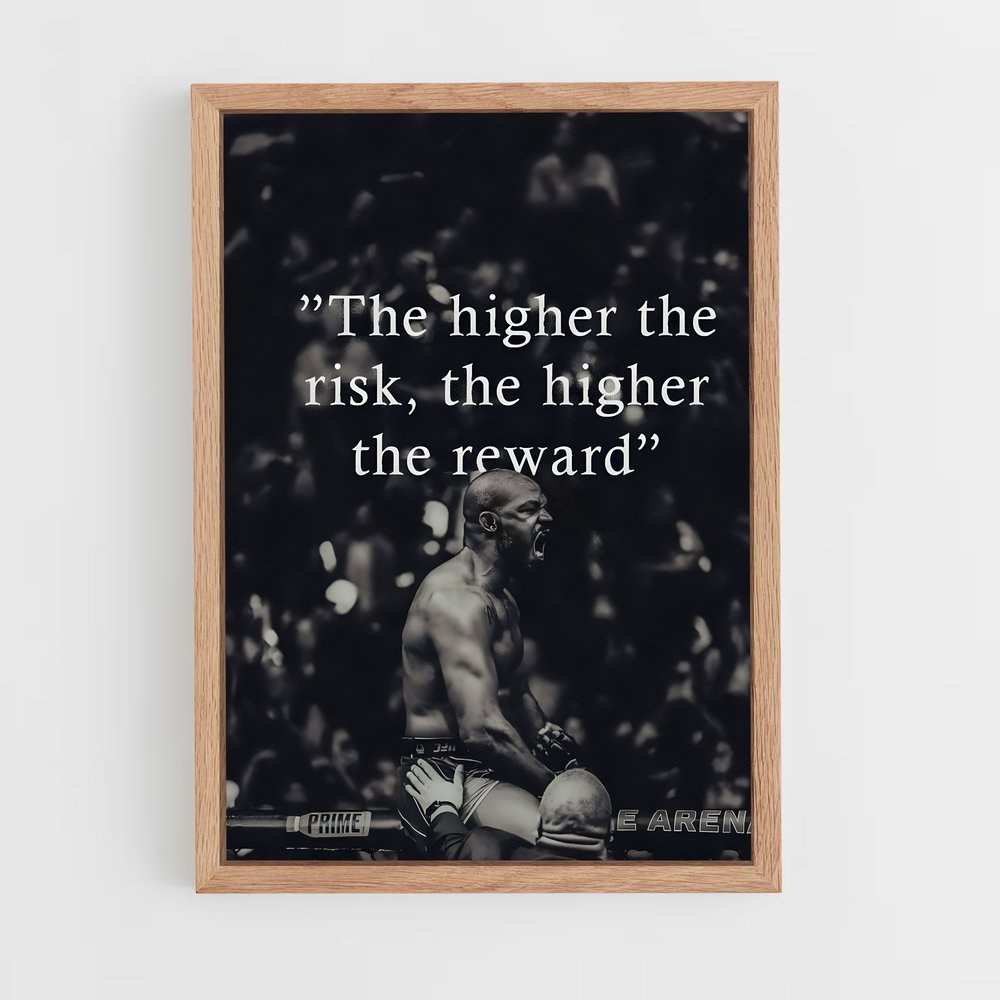 Poster High Risk High Reward – affiche MMA (vue 4)