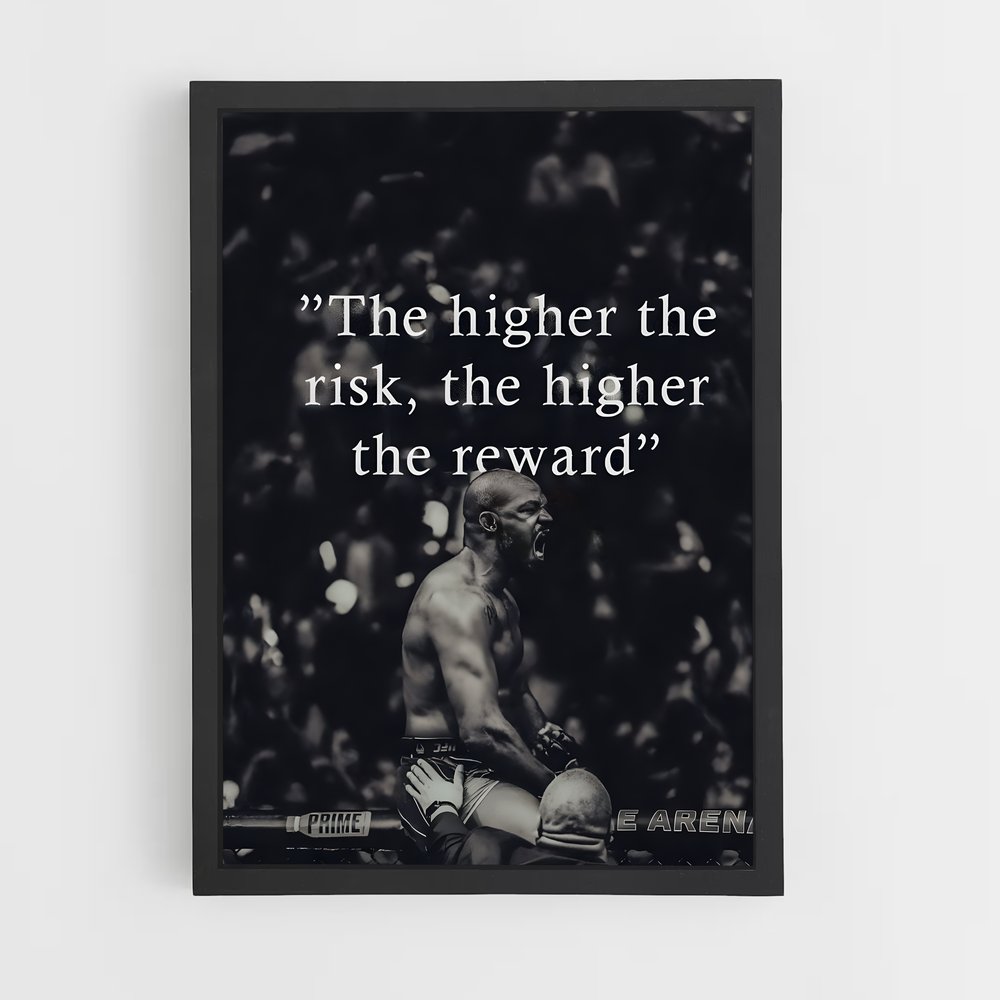 Poster High Risk High Reward – affiche MMA (vue 2)