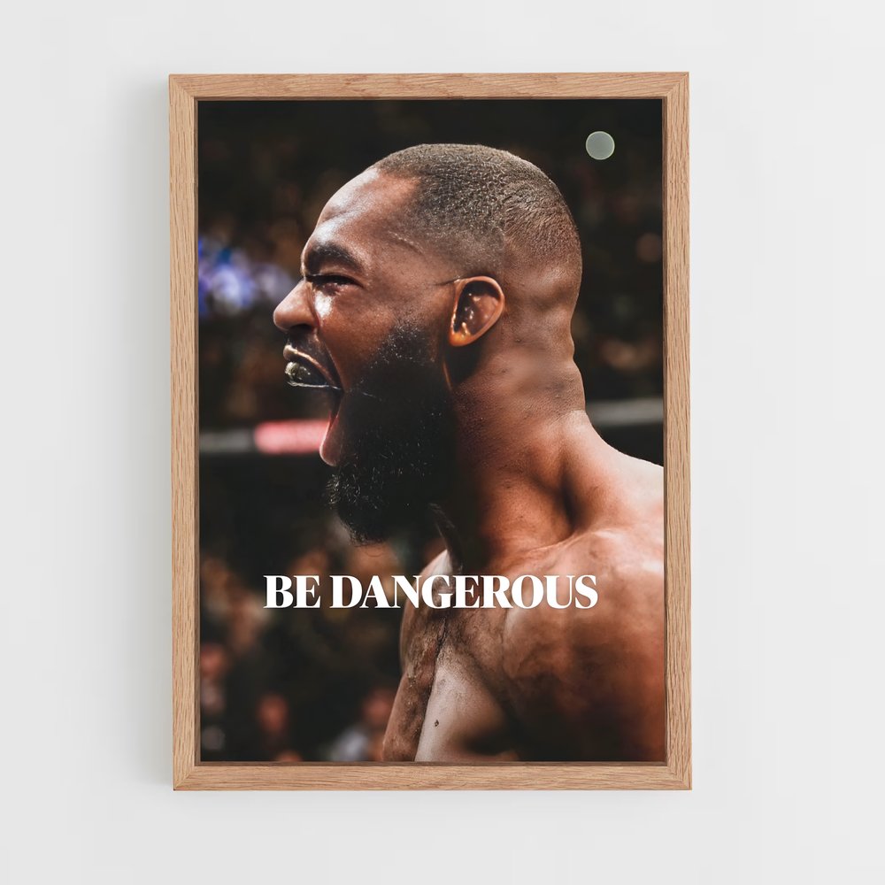 Poster Be Dangerous – affiche MMA (vue 4)