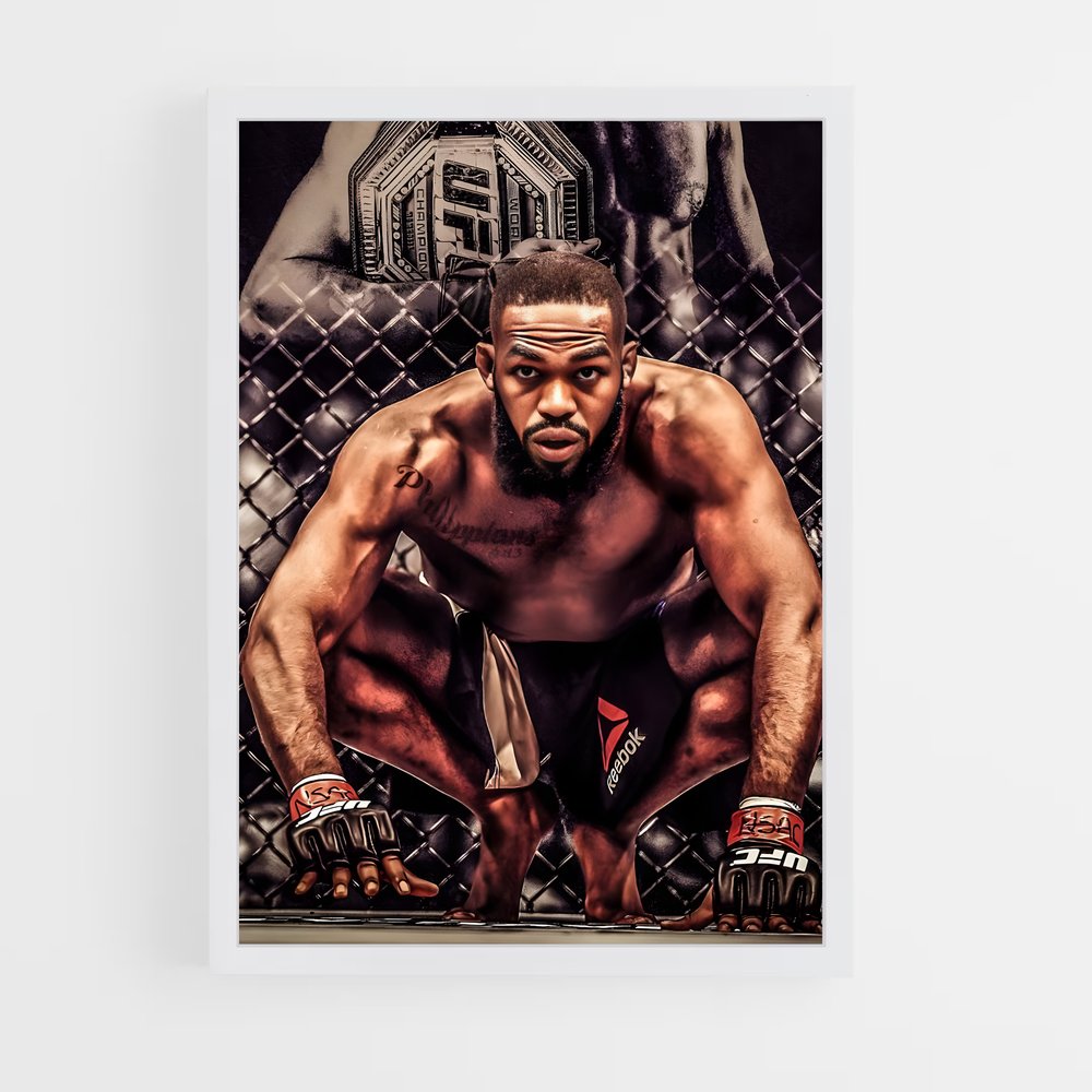Poster Jon Jones Combat – affiche MMA (vue 3)