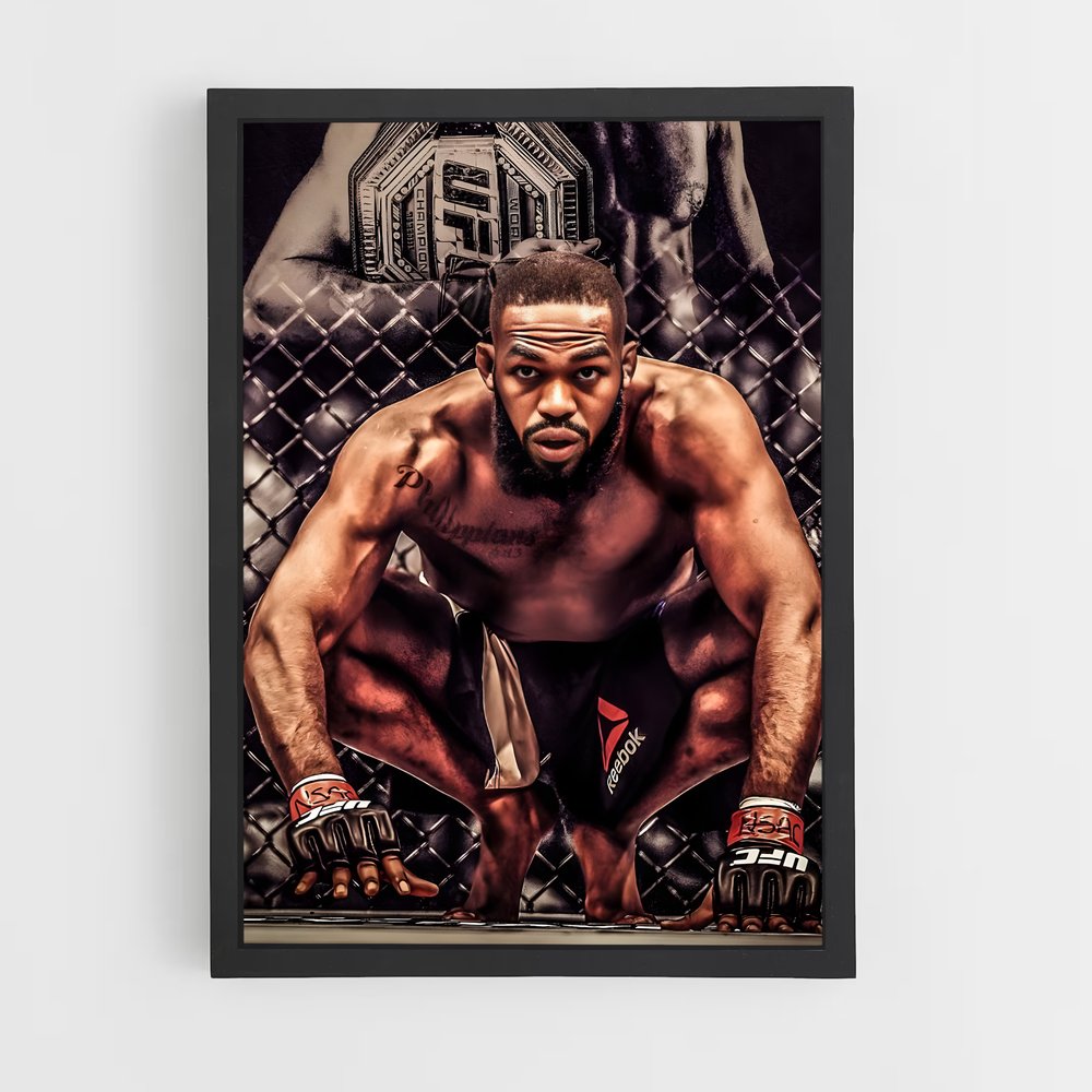 Poster Jon Jones Combat – affiche MMA (vue 2)