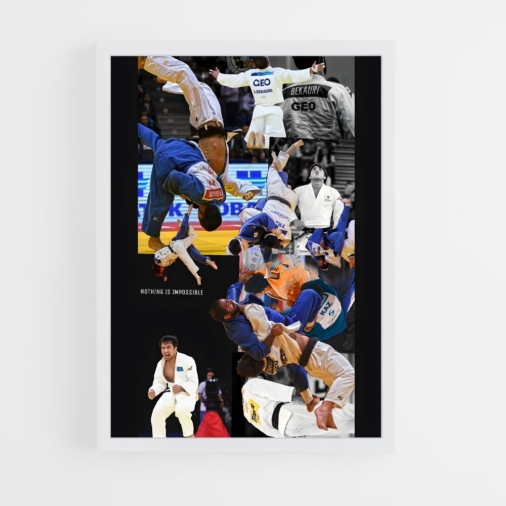 Poster Master Throws – affiche Judo (vue 3)
