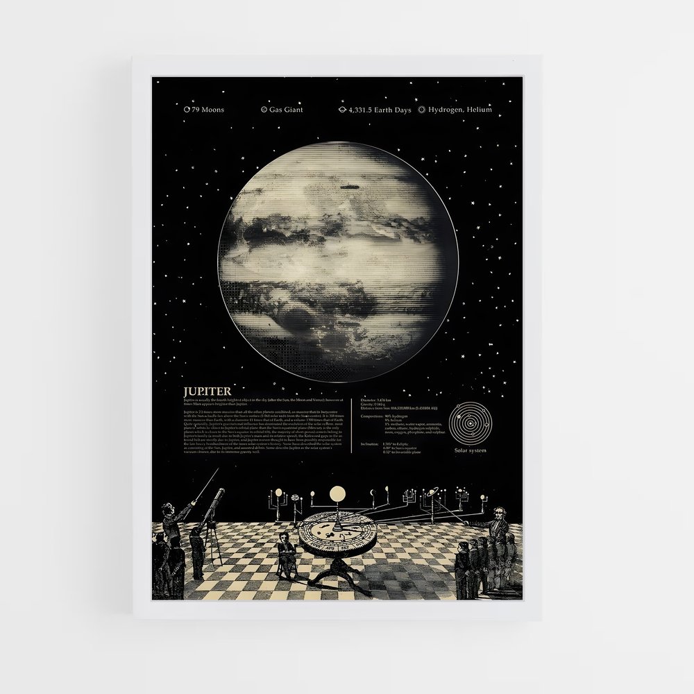 Poster Jupiter Vision Astrale (vue 3)
