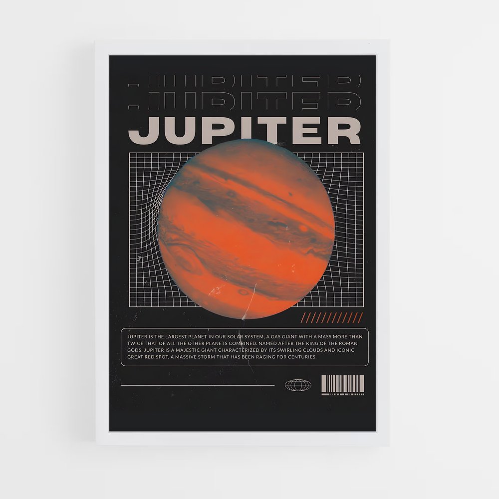 Poster Jupiter Atmosphère (vue 3)