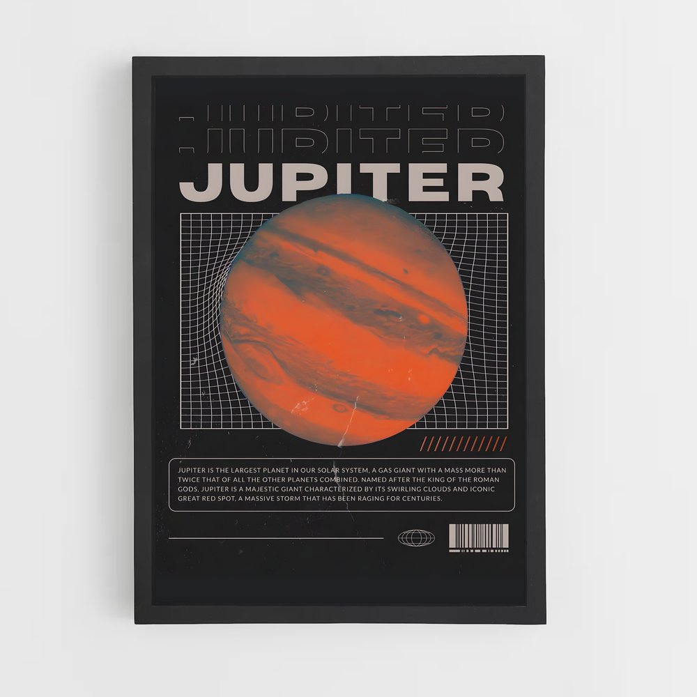 Poster Jupiter Atmosphère (vue 2)